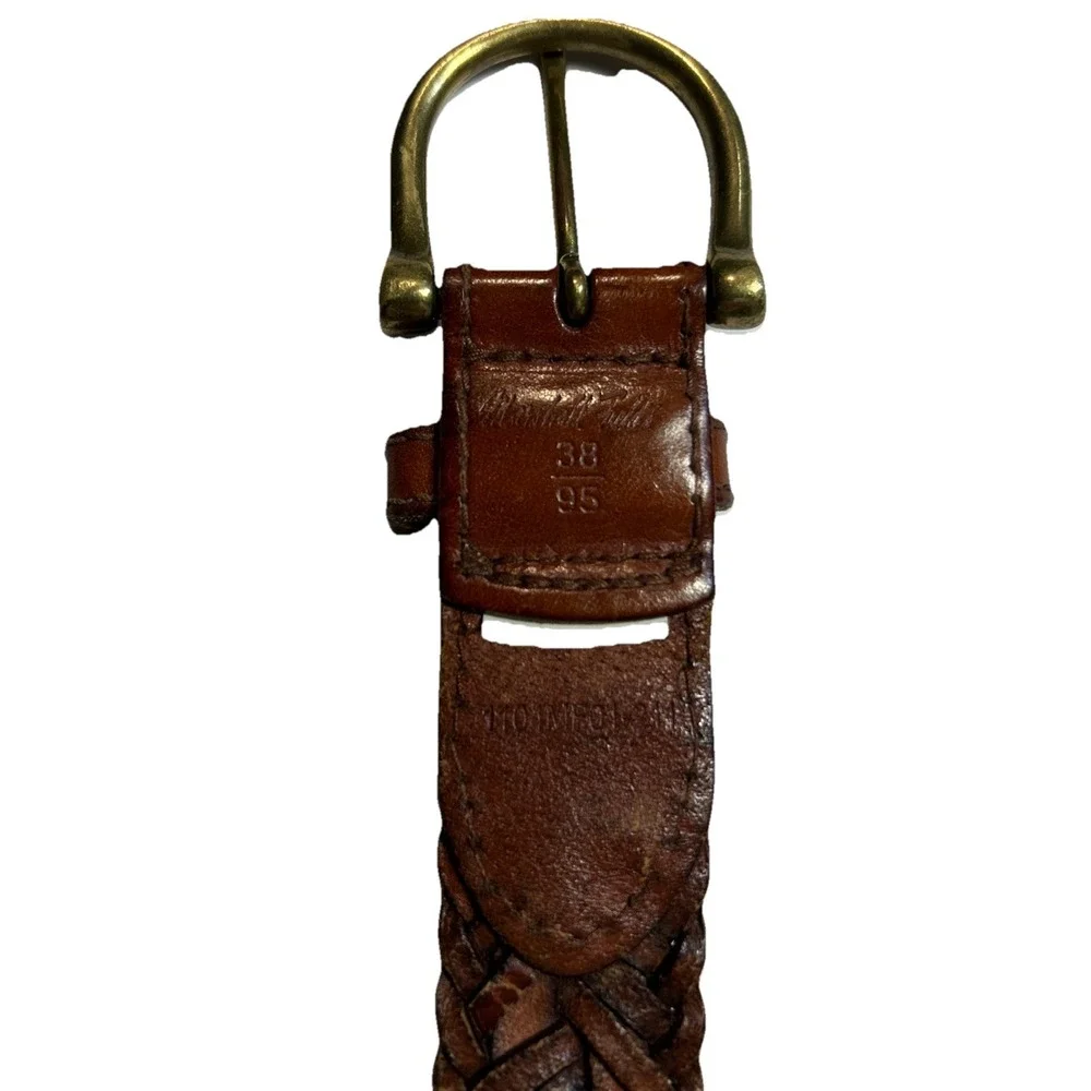 Marshall Fields VTG 90's Braided Leather Belt‎ Size 38